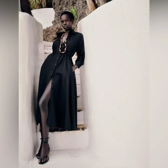 Zara cotton poplin dress - Picture 1 of 11